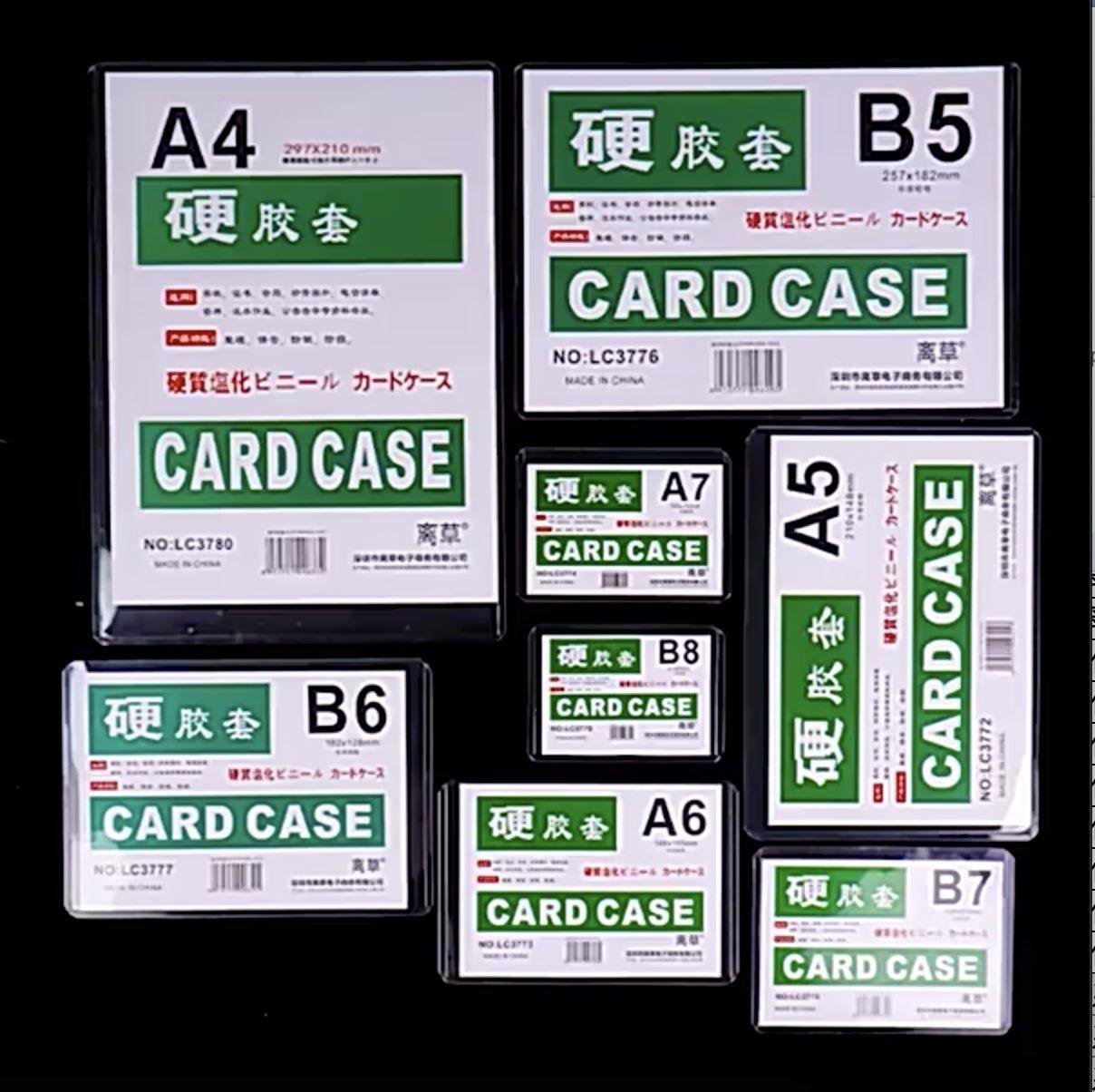 Rigid pvc horizontal and vertical file protection transparent plastic sleeve data sleeve protective sleeve waterproof sleeve A6 A4 B5 NP-070021 - CHL-STORE 