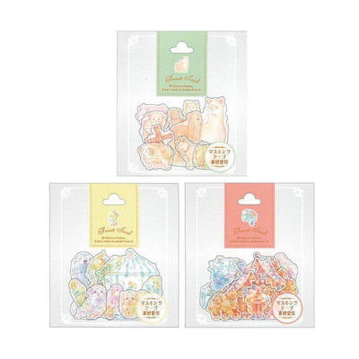 Romantic hand-painted watercolor sticker pack 2nd round decorative matte transparent stickers 50pcs NP-HEZQF-023 - CHL-STORE 