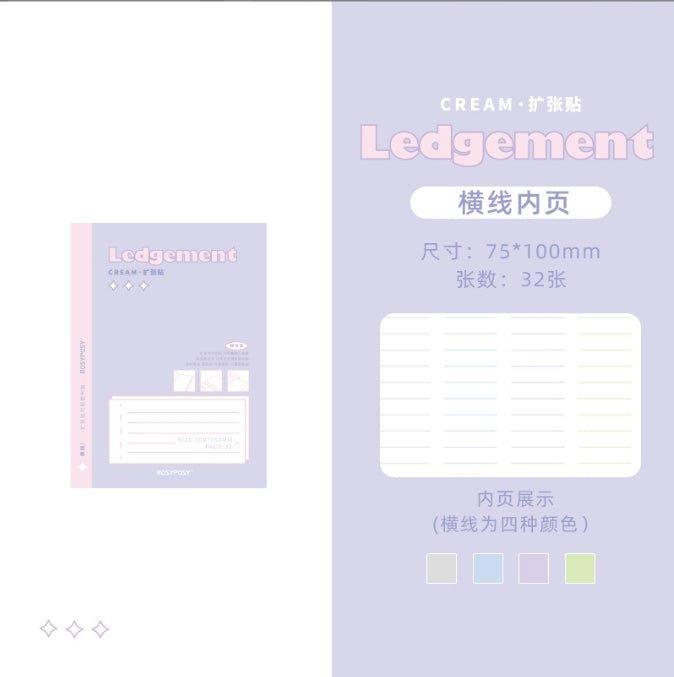 RosyPosy Cream Collection Cream Colors Comments Expansion Notes Notebooks NP-000169 - CHL-STORE 