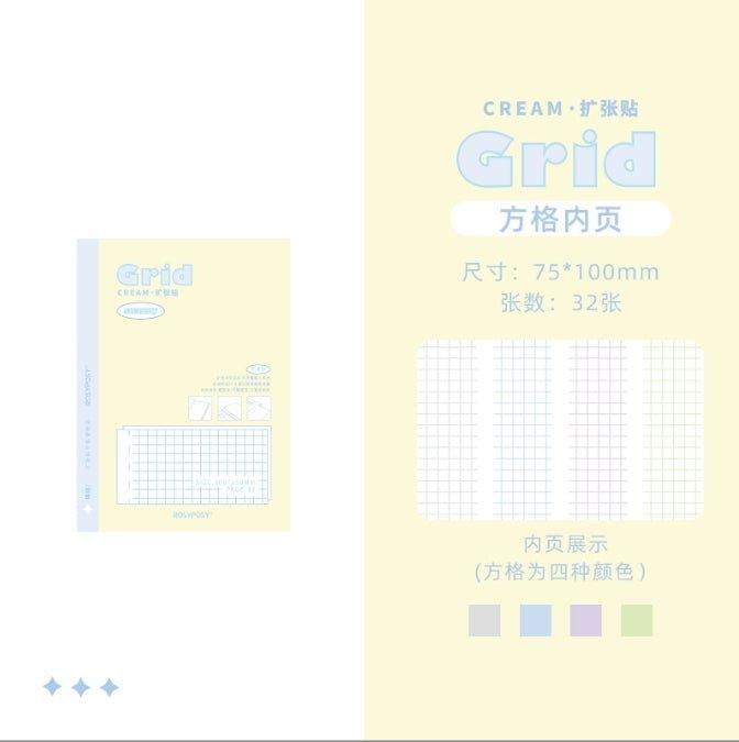 RosyPosy Cream Collection Cream Colors Comments Expansion Notes Notebooks NP-000169 - CHL-STORE 