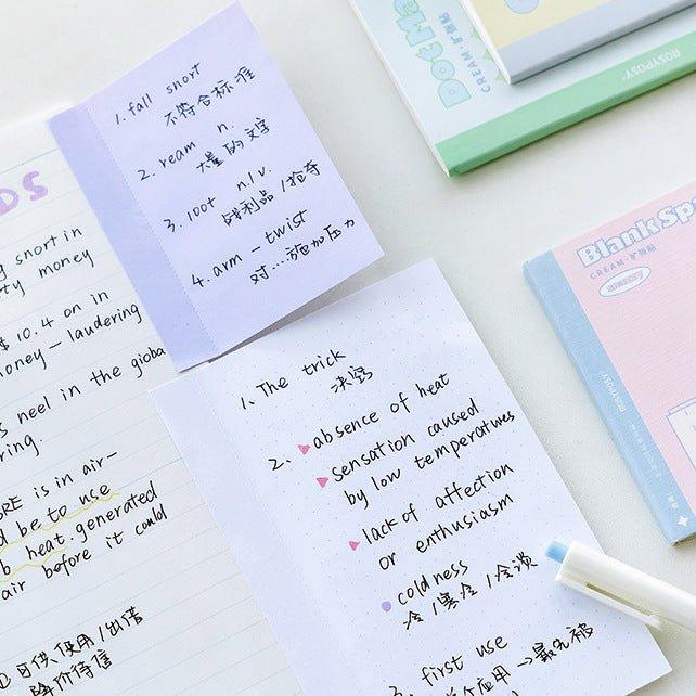 RosyPosy Cream Collection Cream Colors Comments Expansion Notes Notebooks NP-000169 - CHL-STORE 