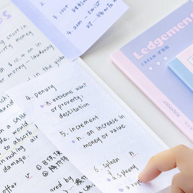 RosyPosy Cream Collection Cream Colors Comments Expansion Notes Notebooks NP-000169 - CHL-STORE 