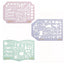 Ruler Various Shapes PILOT ILMILY COLOR TWO COLOR New Arrival Record Card Drawing Student Girl Creativity School Office Stationery Art TNIL02S - CHL-STORE 