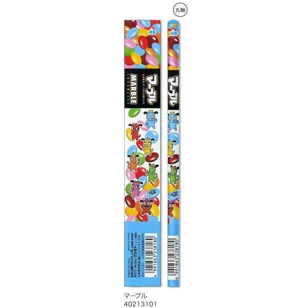 Sakamoto MARBLE Japan Meiji Chocolate Pencil Hexagonal Shaft Pencil Round Shaft Pencil School-aged Pencil Pencil Cover 5pcs 2B HB - CHL-STORE 