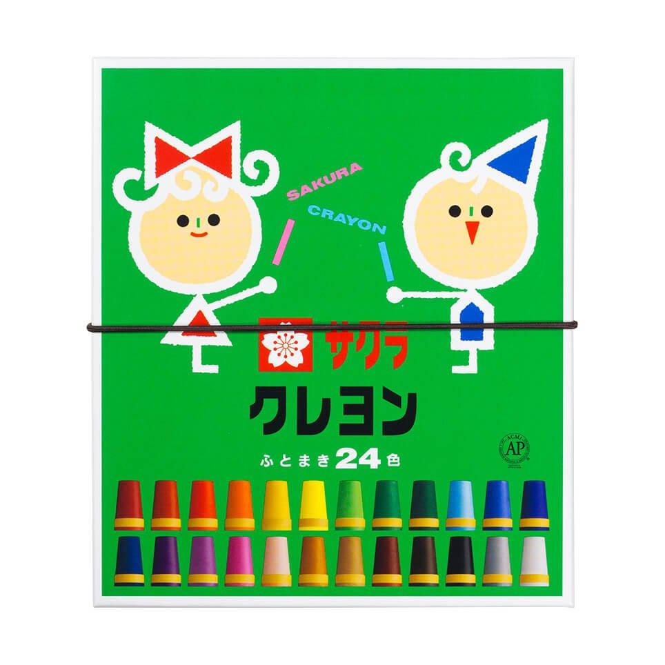 SAKURA Children's Painting Drawing Tools Mixable Color Crayons Washable Crayons Pastel Crayons 24 Color Group LY24R LP24R - CHL-STORE 