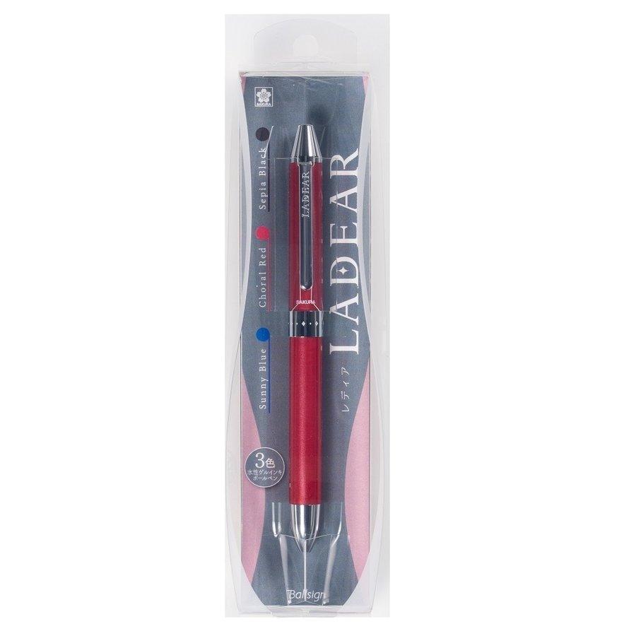Sakura LADEAR GB3L 0.4MM three-color pen water-based pen bubble shell metal pen GB3L1504 limited plaid texture - CHL-STORE 
