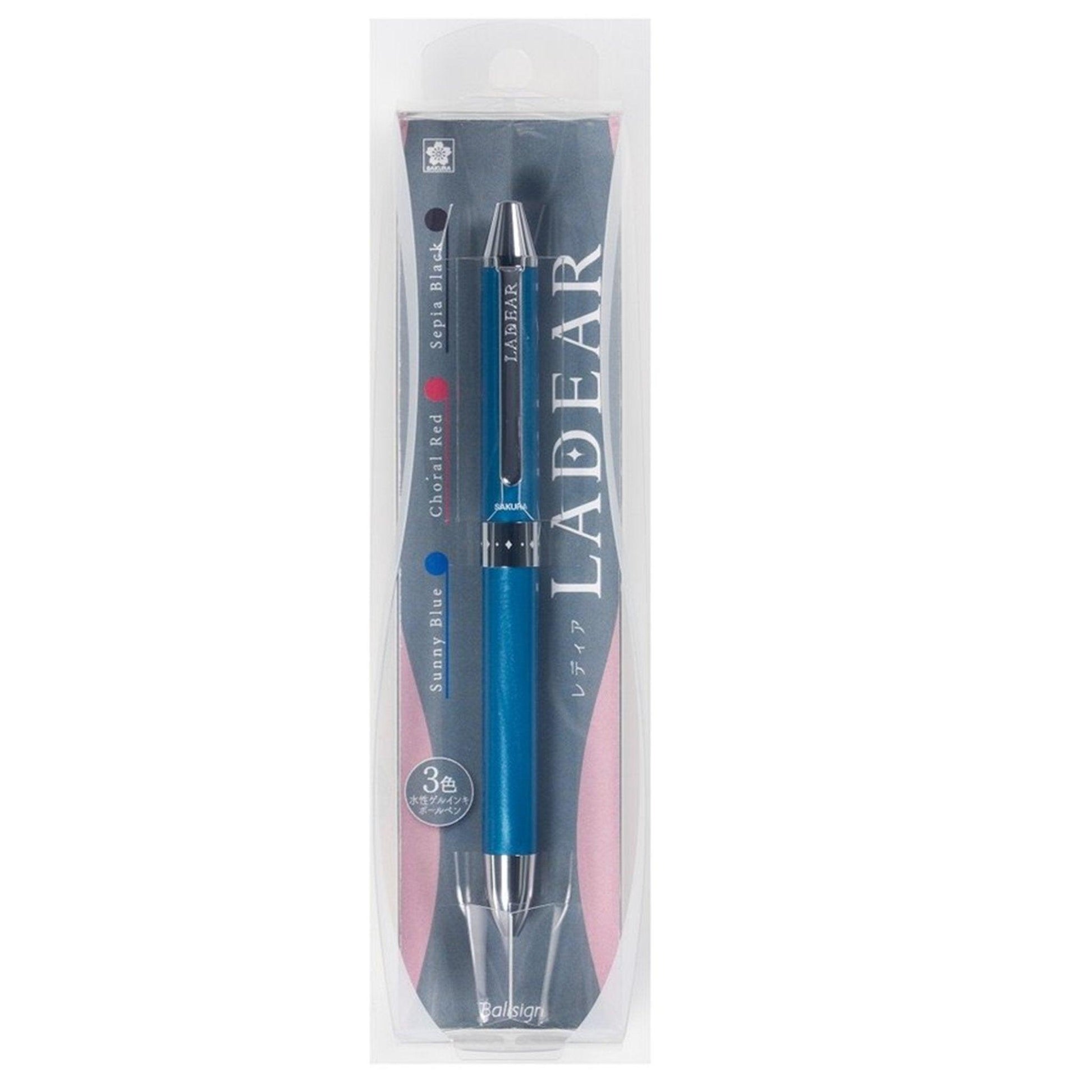 Sakura LADEAR GB3L 0.4MM three-color pen water-based pen bubble shell metal pen GB3L1504 limited plaid texture - CHL-STORE 