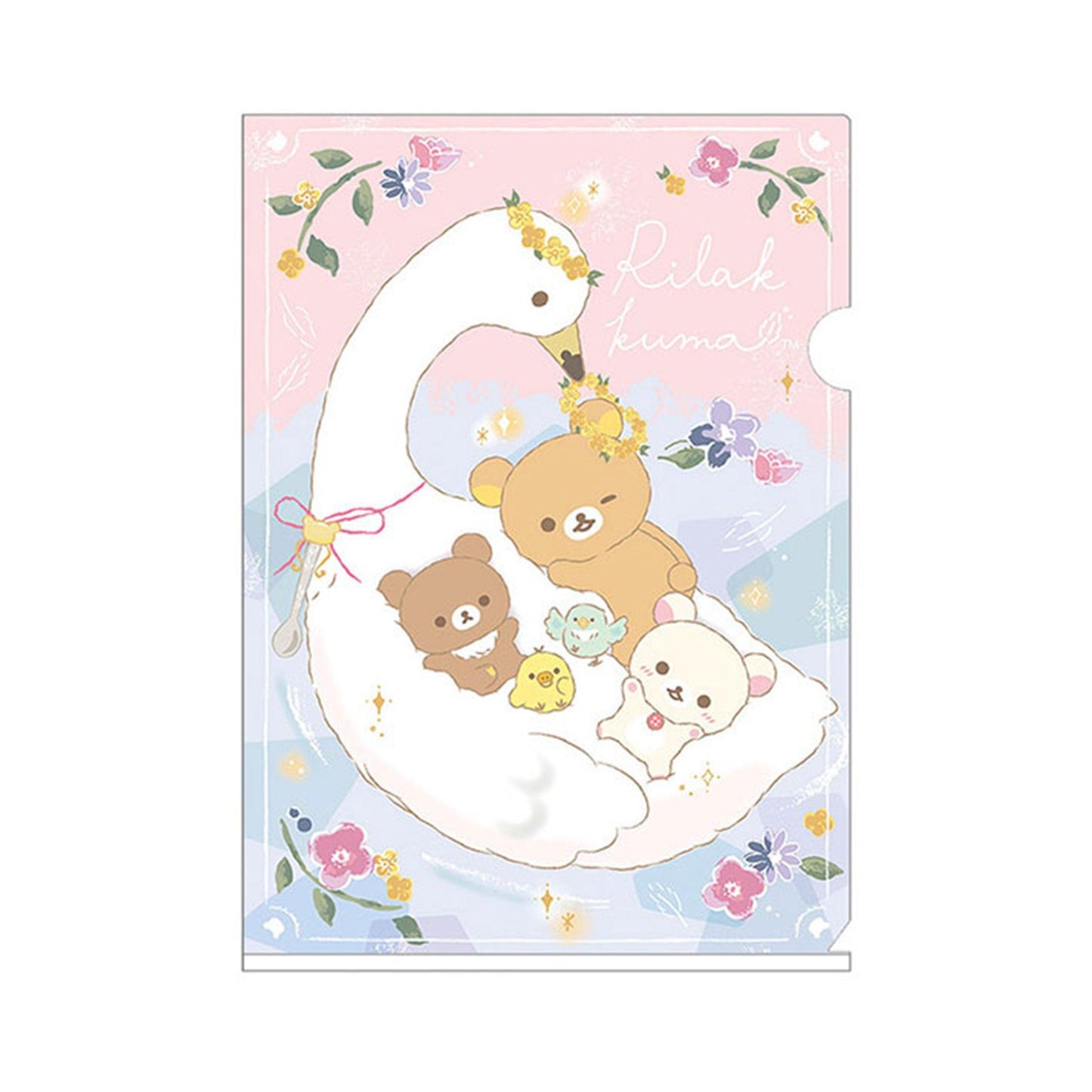 SAN-X CLEAR DOCUMENT DOUBLE-SIDED A4 FOLDERS Rilakkuma Sumikko Gurashi - CHL-STORE 