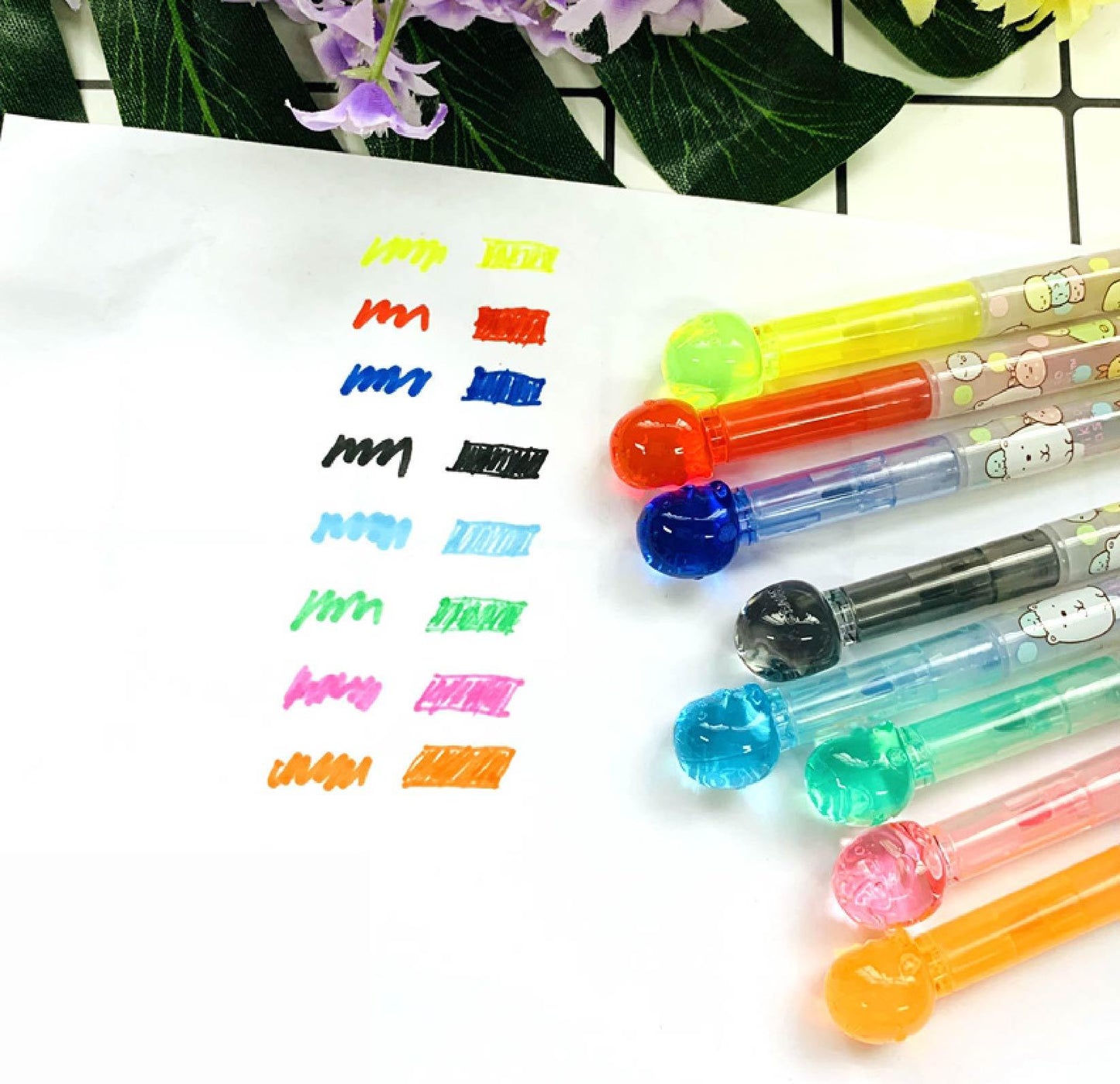 SAN-X PP2990 Sumikko Gurashi Double Head Fragrance Color Markers Candy Color - CHL-STORE 