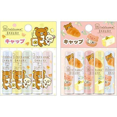 SAN-X Rilakkuma FT33701 Pencil Cap Pen Cap Toast Bread Pink Yellow 5 into the groups - CHL-STORE 
