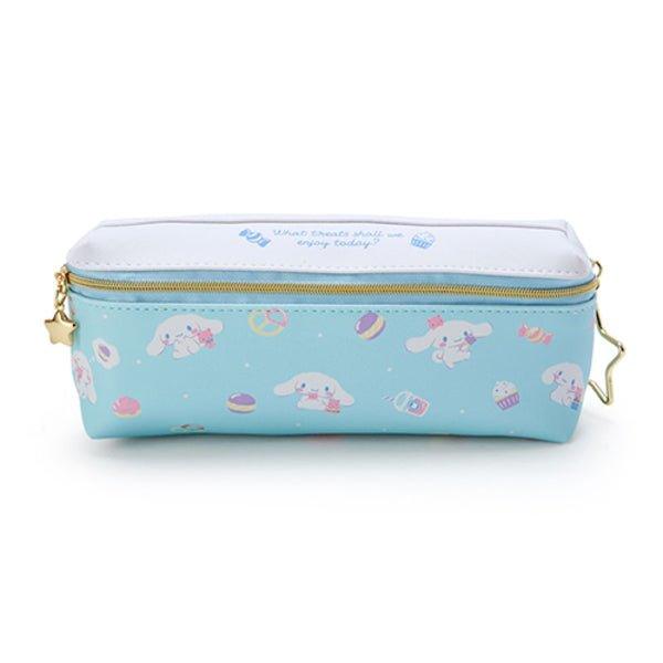 SANRIO Double Leather Pencil Case Melody KIKI & LALA Little twin stars Cinnamoroll Metal Zipper - CHL-STORE 