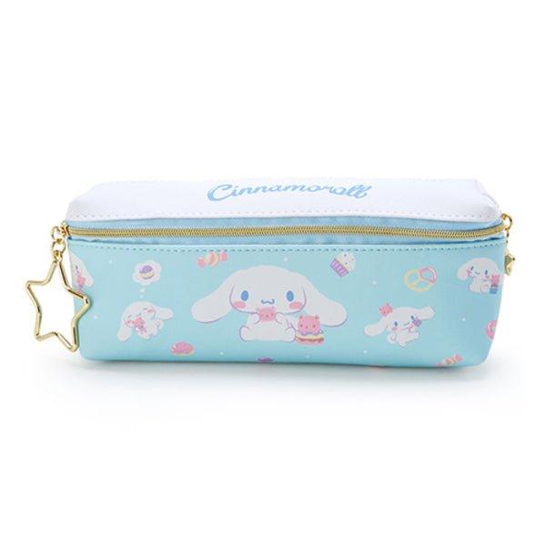 SANRIO Double Leather Pencil Case Melody KIKI & LALA Little twin stars Cinnamoroll Metal Zipper - CHL-STORE 