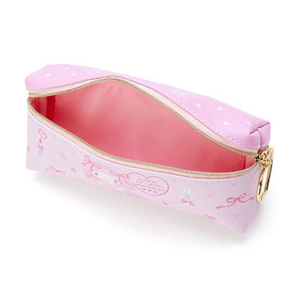 SANRIO Double Leather Pencil Case Melody KIKI & LALA Little twin stars Cinnamoroll Metal Zipper - CHL-STORE 