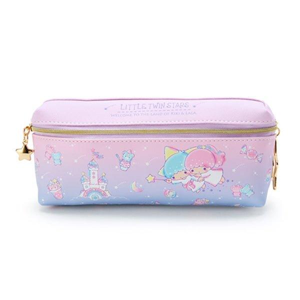 SANRIO Double Leather Pencil Case Melody KIKI & LALA Little twin stars Cinnamoroll Metal Zipper - CHL-STORE 