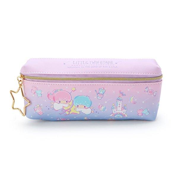 SANRIO Double Leather Pencil Case Melody KIKI & LALA Little twin stars Cinnamoroll Metal Zipper - CHL-STORE 