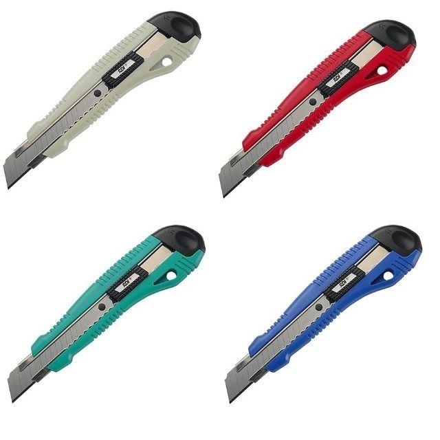 SDI 0427C Office Stationery Exquisite Automatic Locking Large Utility Knife Random Shipment Four Colors - CHL-STORE 