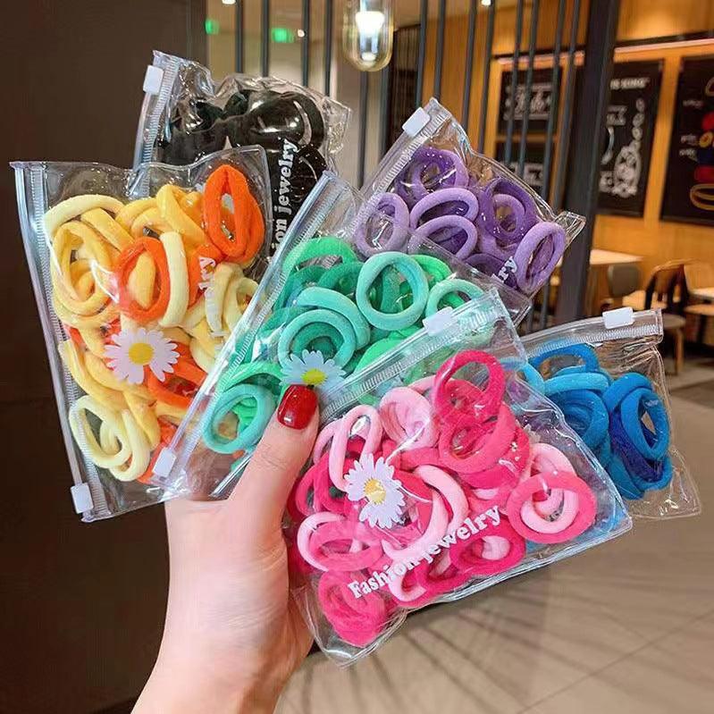 Seamless color gradient Hair ring 50 pcs AC-010012 - CHL-STORE 