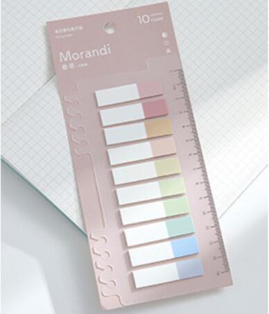 See Eslite Retro Color Index Stickers Notes 200 Sheets Ruler NP-000019 - CHL-STORE 