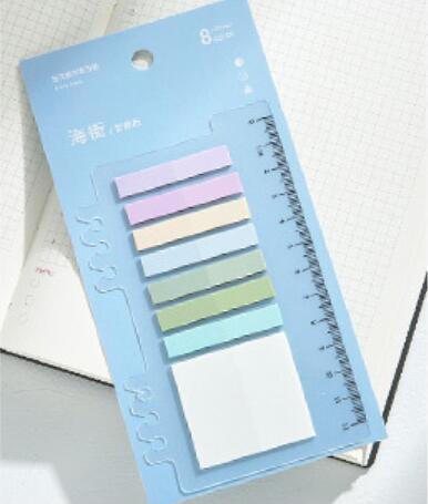See Eslite Retro Color Index Stickers Notes 200 Sheets Ruler NP-000019 - CHL-STORE 