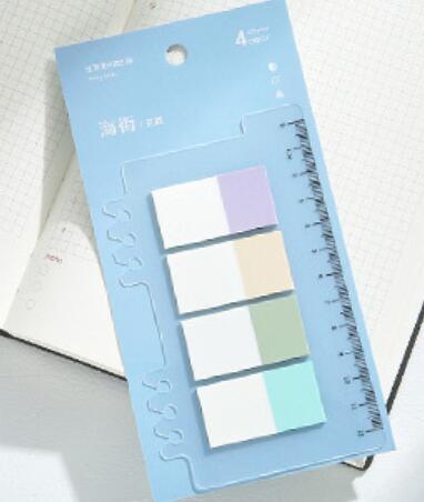 See Eslite Retro Color Index Stickers Notes 200 Sheets Ruler NP-000019 - CHL-STORE 