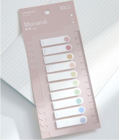 See Eslite Retro Color Index Stickers Notes 200 Sheets Ruler NP-000019 - CHL-STORE 