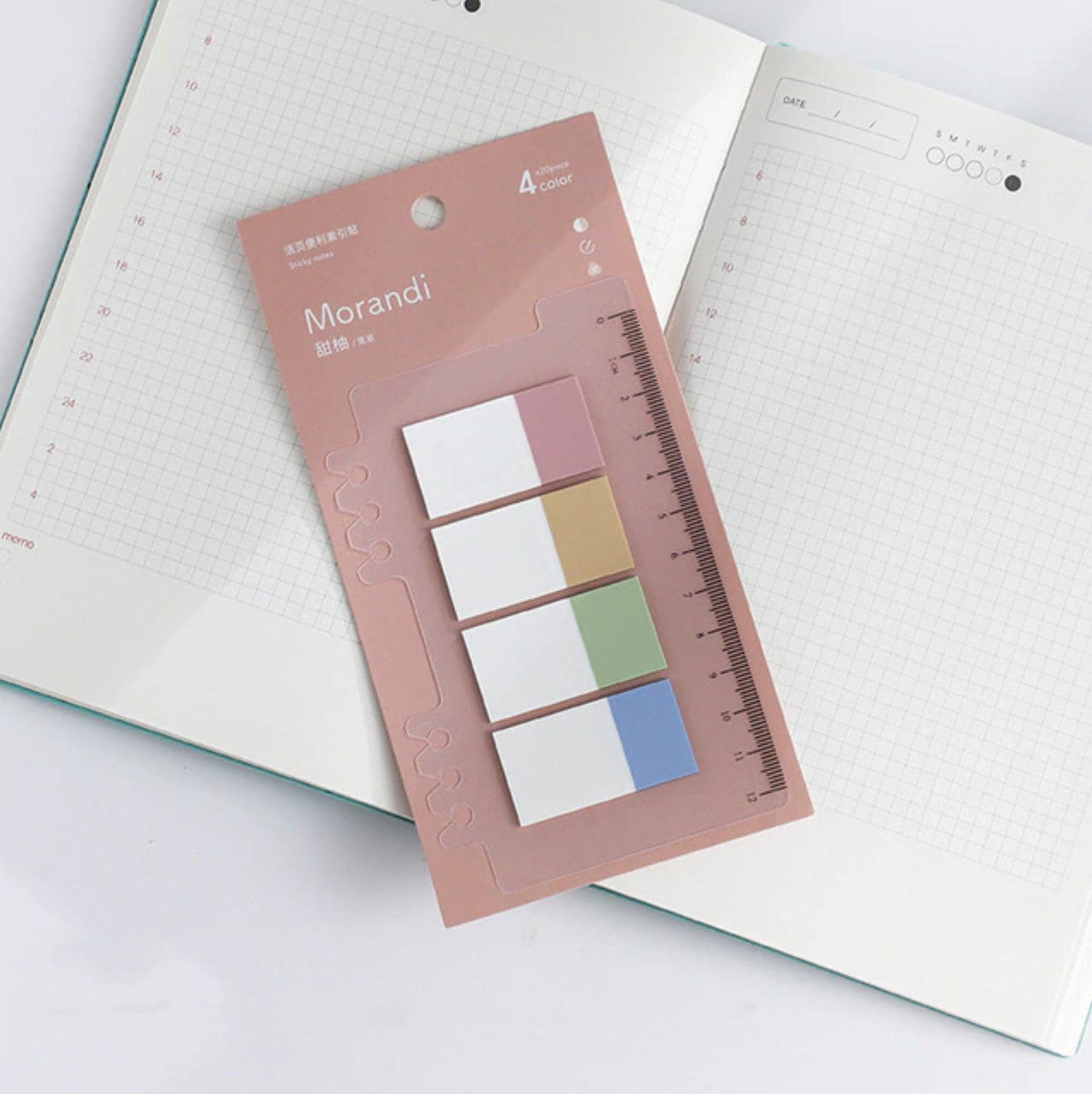 See Eslite Retro Color Index Stickers Notes 200 Sheets Ruler NP-000019 - CHL-STORE 