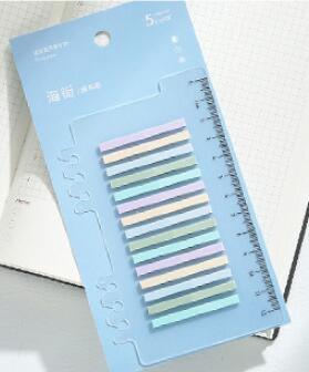 See Eslite Retro Color Index Stickers Notes 200 Sheets Ruler NP-000019 - CHL-STORE 