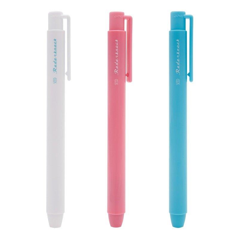 SEED EH-K button type convenient functional blue pink white eraser refill pack - CHL-STORE 
