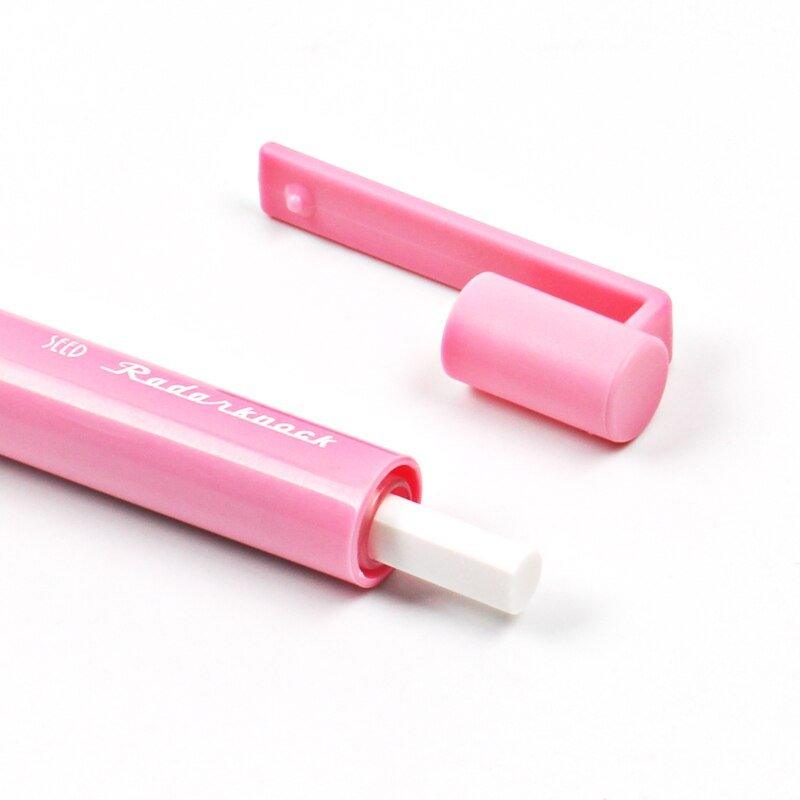 SEED EH-K button type convenient functional blue pink white eraser refill pack - CHL-STORE 