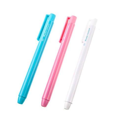 SEED EH-K button type convenient functional blue pink white eraser refill pack - CHL-STORE 