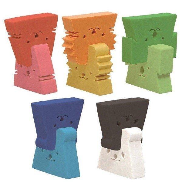 SEED EP-KN2 Smiley Wipes Animal Wipes Modeling Erasers Animal Modeling Wipes Erasers Stackable Erasers Two-Color Wipers - CHL-STORE 