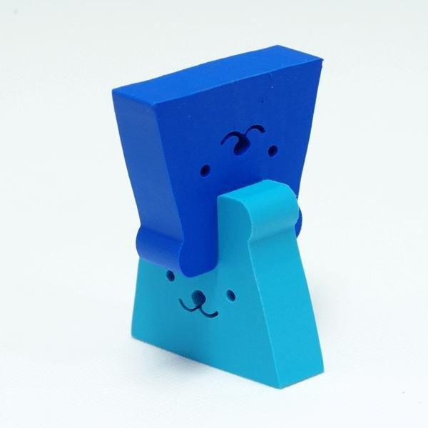 SEED EP-KN2 Smiley Wipes Animal Wipes Modeling Erasers Animal Modeling Wipes Erasers Stackable Erasers Two-Color Wipers - CHL-STORE 