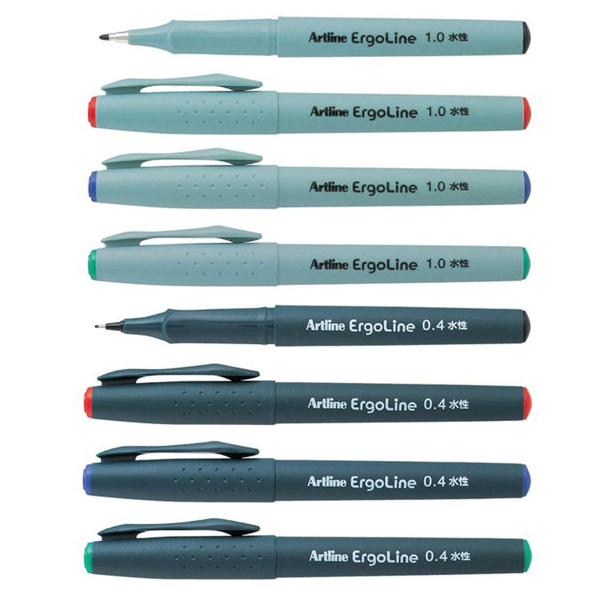 SHACHIHATA ERGOLINE FELT TIP PEN 0.4MM/1.0MM K-3400 K-3600 - CHL-STORE 