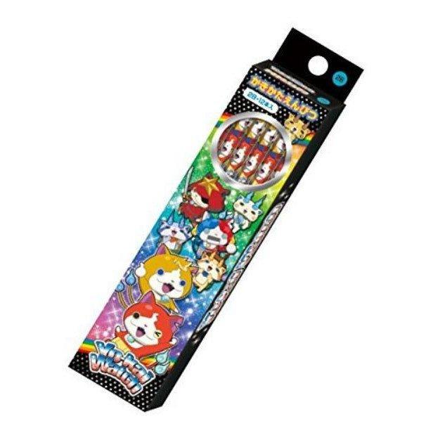 SHOWA NOTE 418714004 Yo-kai Watch Pencil Hexagonal Shaft 2B Pencil 12pcs Wooden Pencil - CHL-STORE 