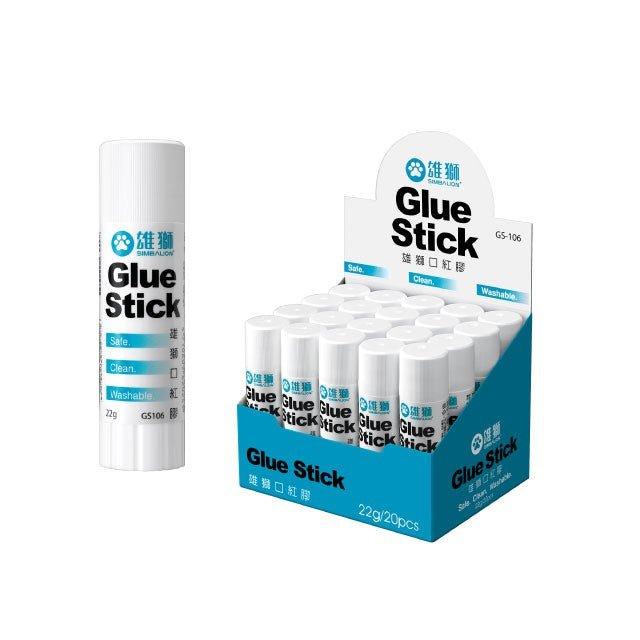 SIMBALION GS-106 GS-104 Glue Stick Lipstick Glue Single 22g 8g Office Stationery - CHL-STORE 