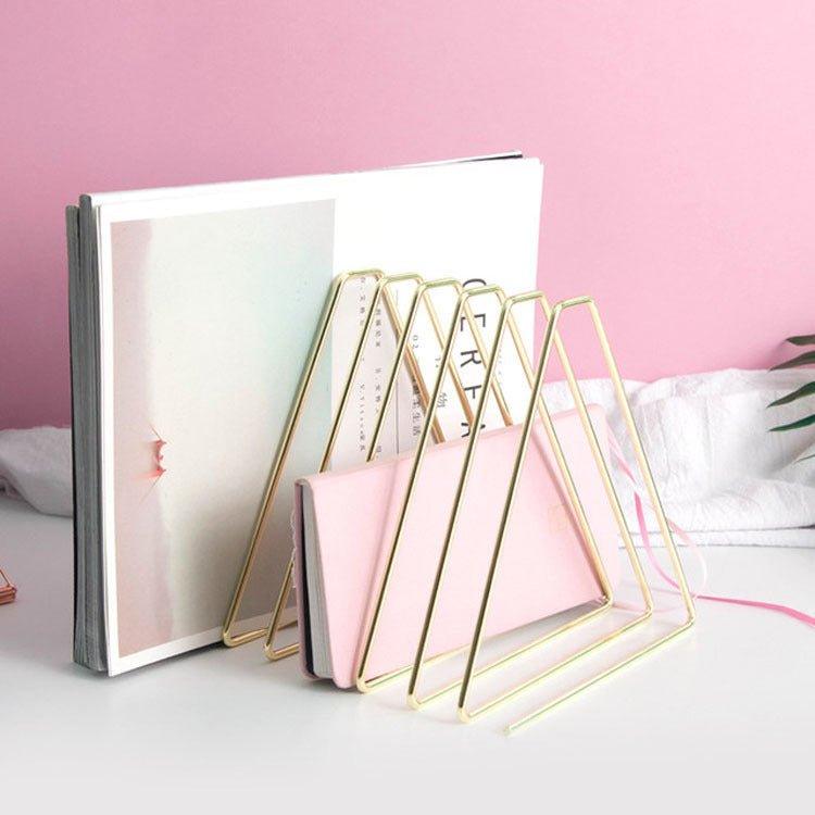 Simple and retractable triangular iron art creative display book stand, classic 7 grids, upgraded 11 grids LI-030011 - CHL-STORE 