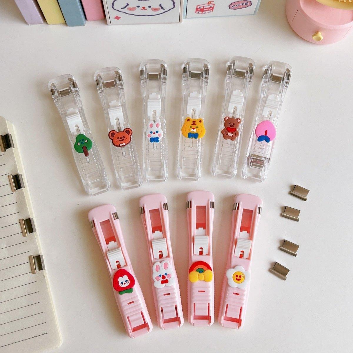 Simple and transparent multi-purpose punch-free binding pusher supplementary clip (50 pieces) NP-070046 - CHL-STORE 