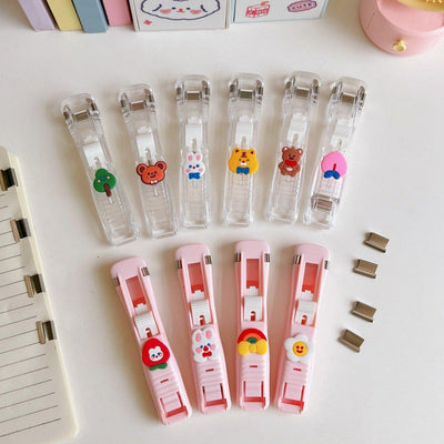 Simple and transparent multi-purpose punch-free binding pusher supplementary clip (50 pieces) NP-070046 - CHL-STORE 