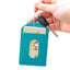 Simple Candy Color Leather Card Holder ID Holder Easy Card Holder Casual Storage Clip Key Ring NP-H7TAF-904 - CHL-STORE 