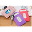 Simple Candy Color Leather Card Holder ID Holder Easy Card Holder Casual Storage Clip Key Ring NP-H7TAF-904 - CHL-STORE 