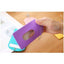 Simple Candy Color Leather Card Holder ID Holder Easy Card Holder Casual Storage Clip Key Ring NP-H7TAF-904 - CHL-STORE 