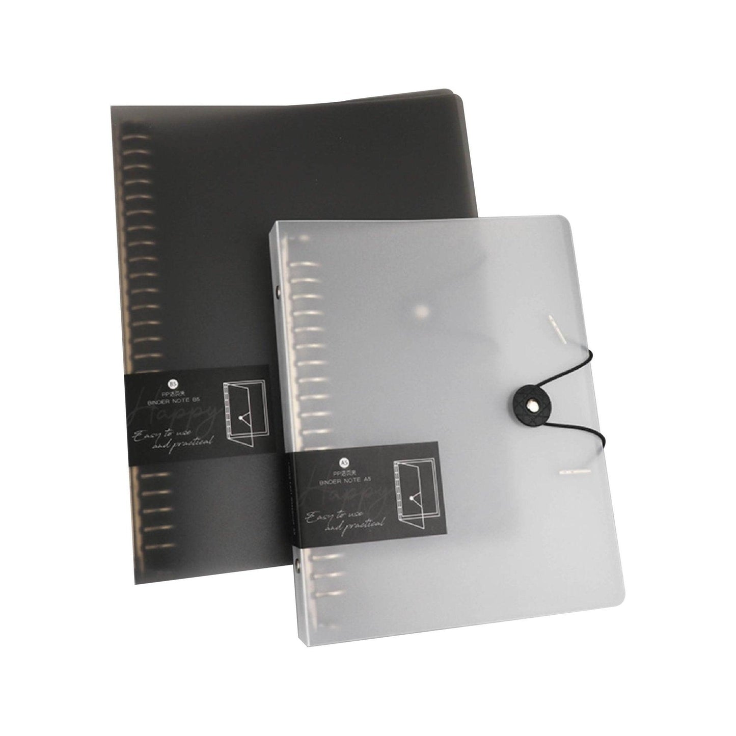 Simple detachable button ring loose-leaf book A5 B5 pp shell horizontal line inner core NP-030049 - CHL-STORE 