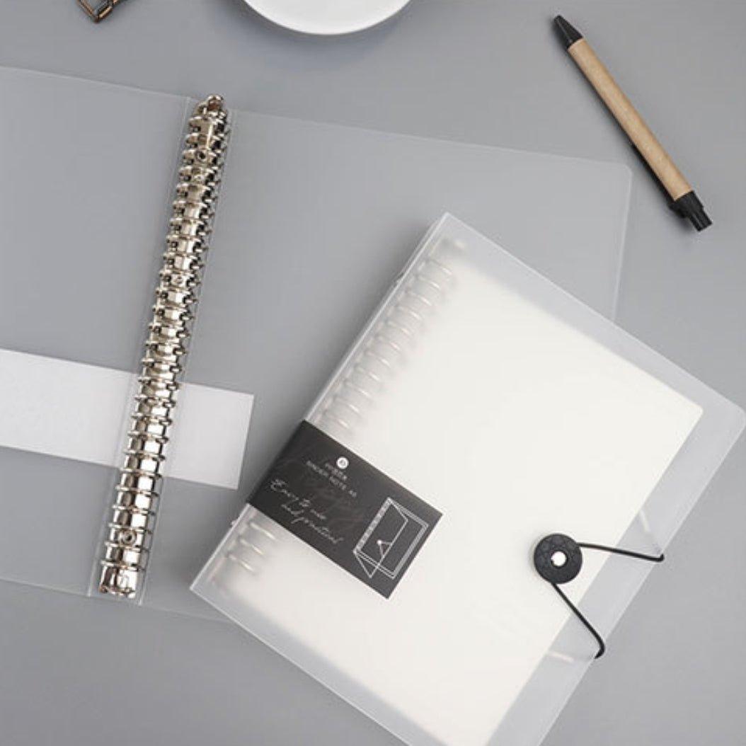 Simple detachable button ring loose-leaf book A5 B5 pp shell horizontal line inner core NP-030049 - CHL-STORE 