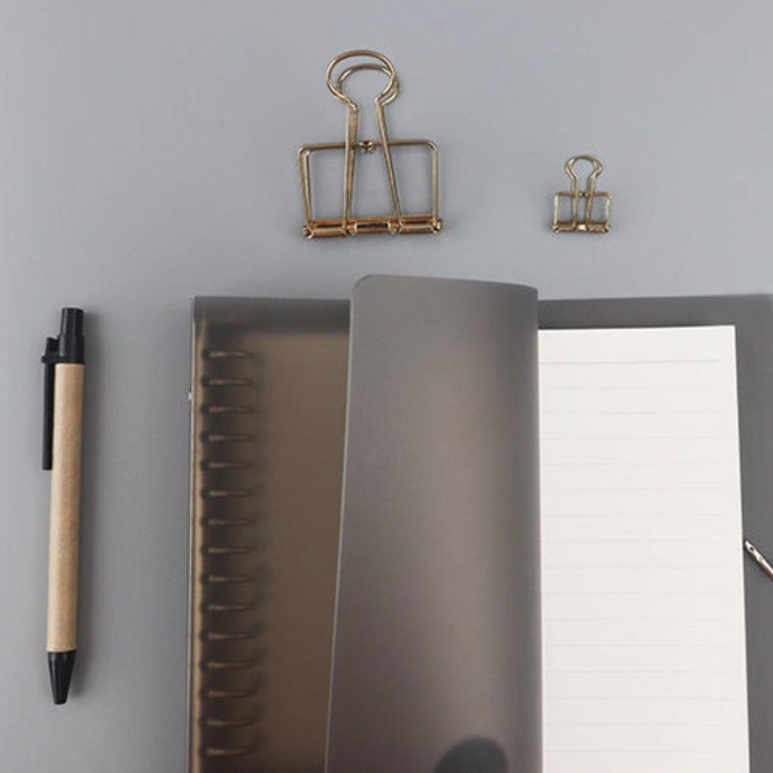 Simple detachable button ring loose-leaf book A5 B5 pp shell horizontal line inner core NP-030049 - CHL-STORE 