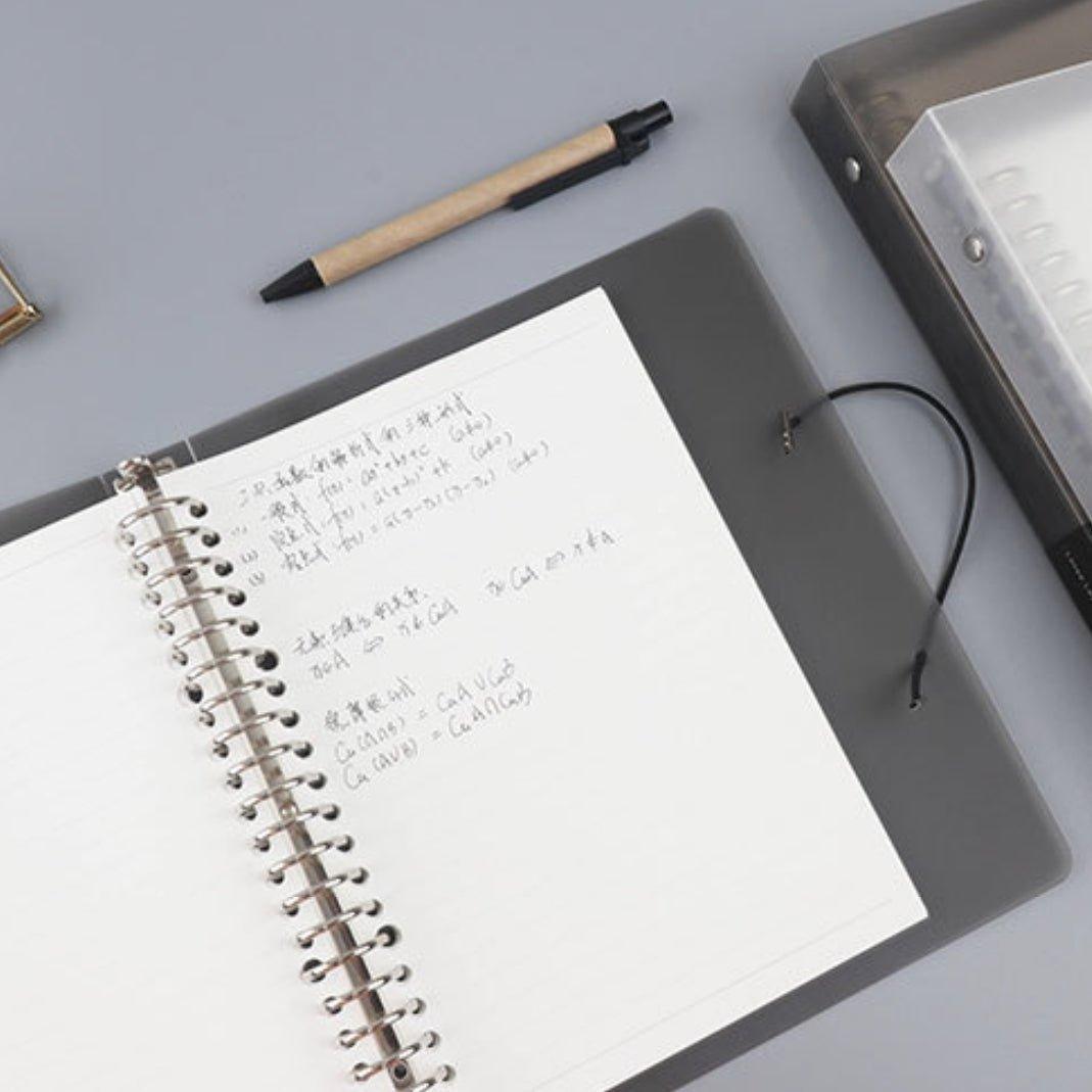 Simple detachable button ring loose-leaf book A5 B5 pp shell horizontal line inner core NP-030049 - CHL-STORE 