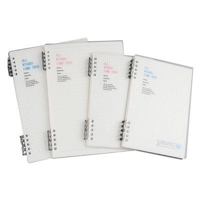 Simple style PP loose-leaf book frosted DIY notebook 10 holes B5 A5 square inner page horizontal line inner pageorizontal inner page NP-030057 - CHL-STORE 