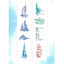 Sky Island Watercolor World Passing By the Whole World Travel Arcitecture Landmarks Color Washi Tape Paper Tape NP-H7TAY-0304 - CHL-STORE 