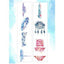 Sky Island Watercolor World Passing By the Whole World Travel Arcitecture Landmarks Color Washi Tape Paper Tape NP-H7TAY-0304 - CHL-STORE 