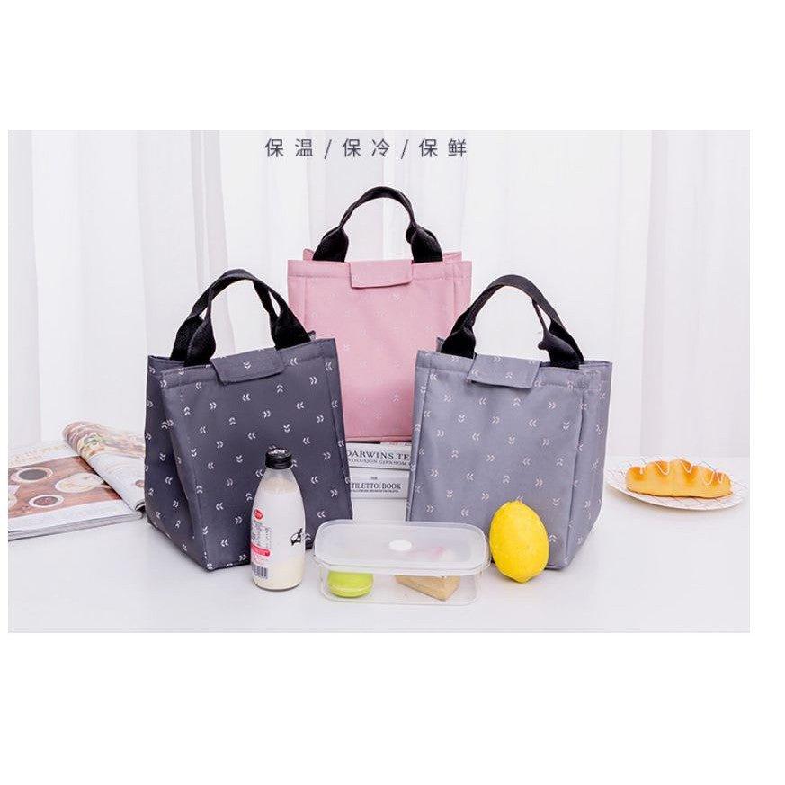Small Leaves Lunch Box Bag Thickening Insulation Aluminum Foil Thickening Lunch Bag Portable Lunch Box Bag Insulation Bag Insulation Lunch Bag Lunch Bag NP-HTNQR-107 - CHL-STORE 