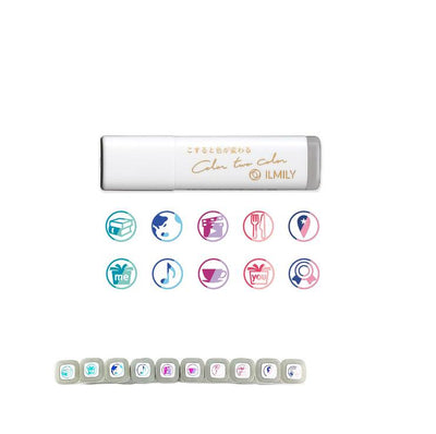 Stamp Color Changing PILOT ILMILY COLOR TWO COLOR New Arrival Multicolor Friction Disappearing Student Girl Creative School Office Stationery Art SPIL15S - CHL-STORE 